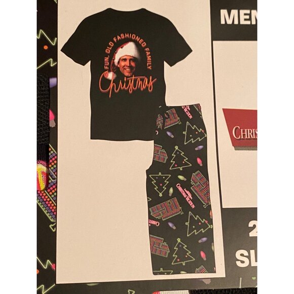 National Lampoons Christmas Vacation Pajama Set Men’s Size Small 2 Piece PJ Set - Picture 4 of 6